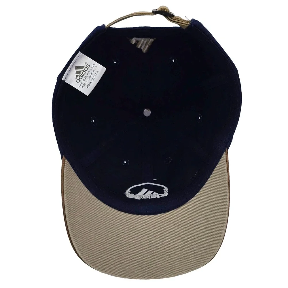 Adidas Golf Hat Circle Logo OSFA Navy Blue Cotton‎ Adjustable Y2K  Baseball Cap